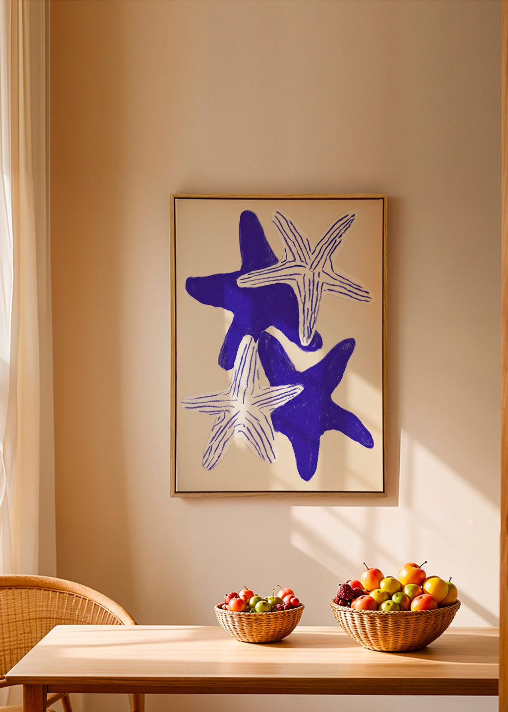 Cuadro estrellas de mar indigo – Canvas1