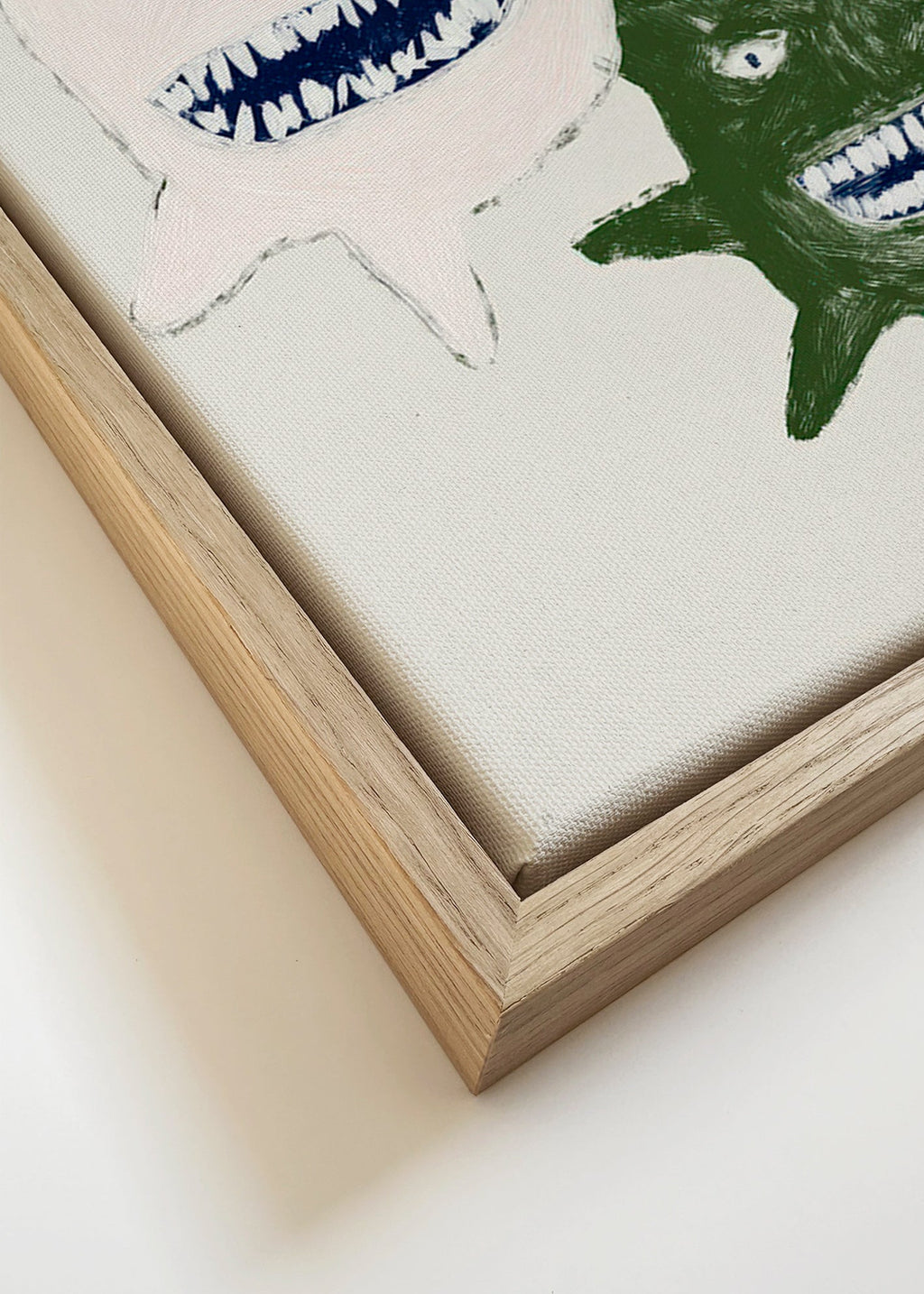Ilustración de monstruos gemelos – Canvas detail