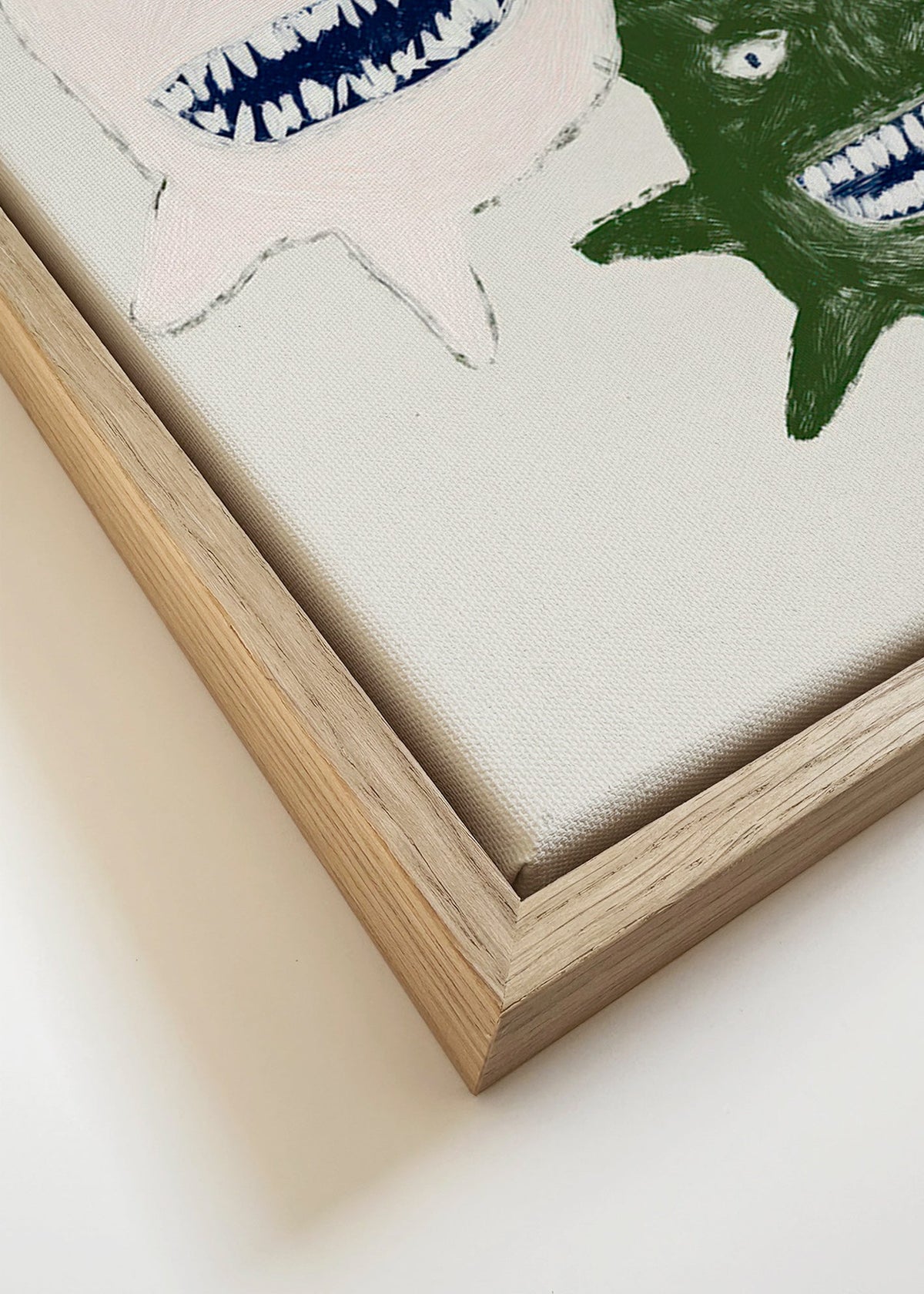 Ilustración de monstruos gemelos – Canvas detail