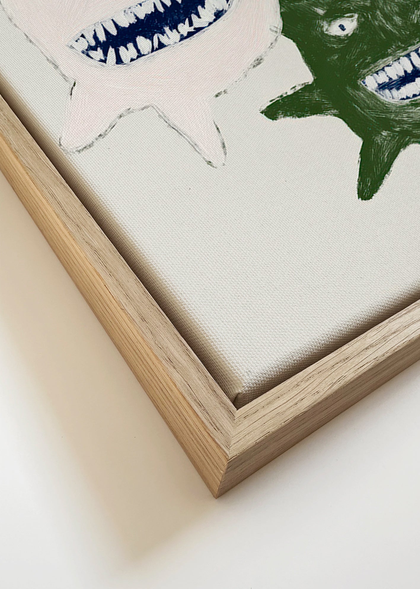 Ilustración de monstruos gemelos – Canvas detail
