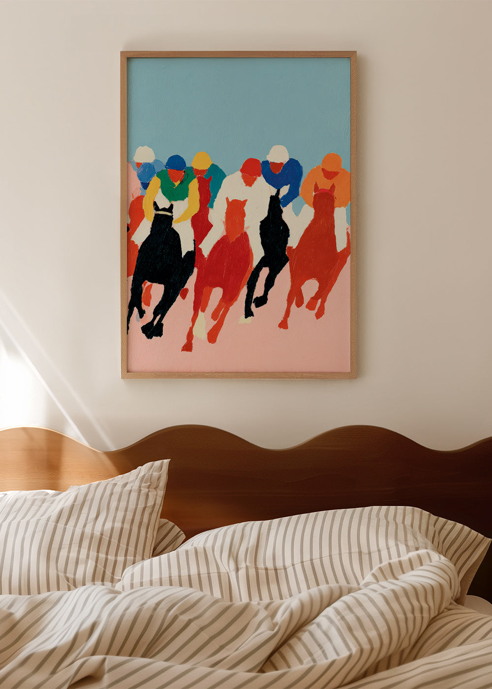 Cuadro deportivo con carrera de caballos colorista – Product3