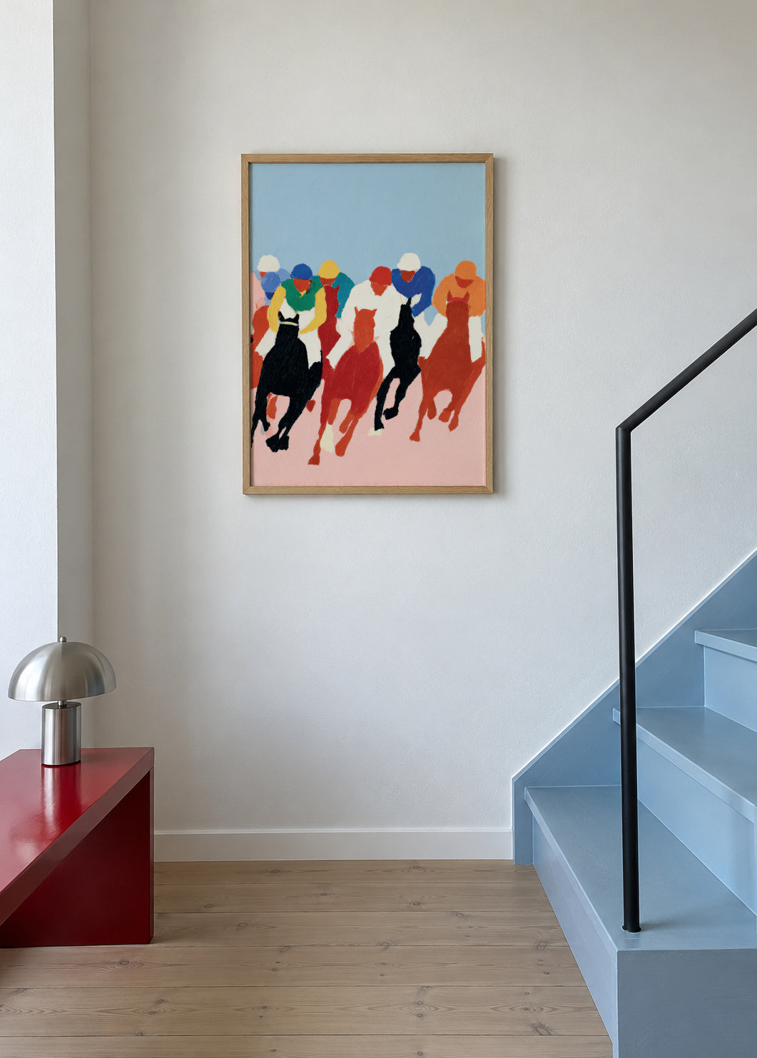Race Day - Framed poster in an interior