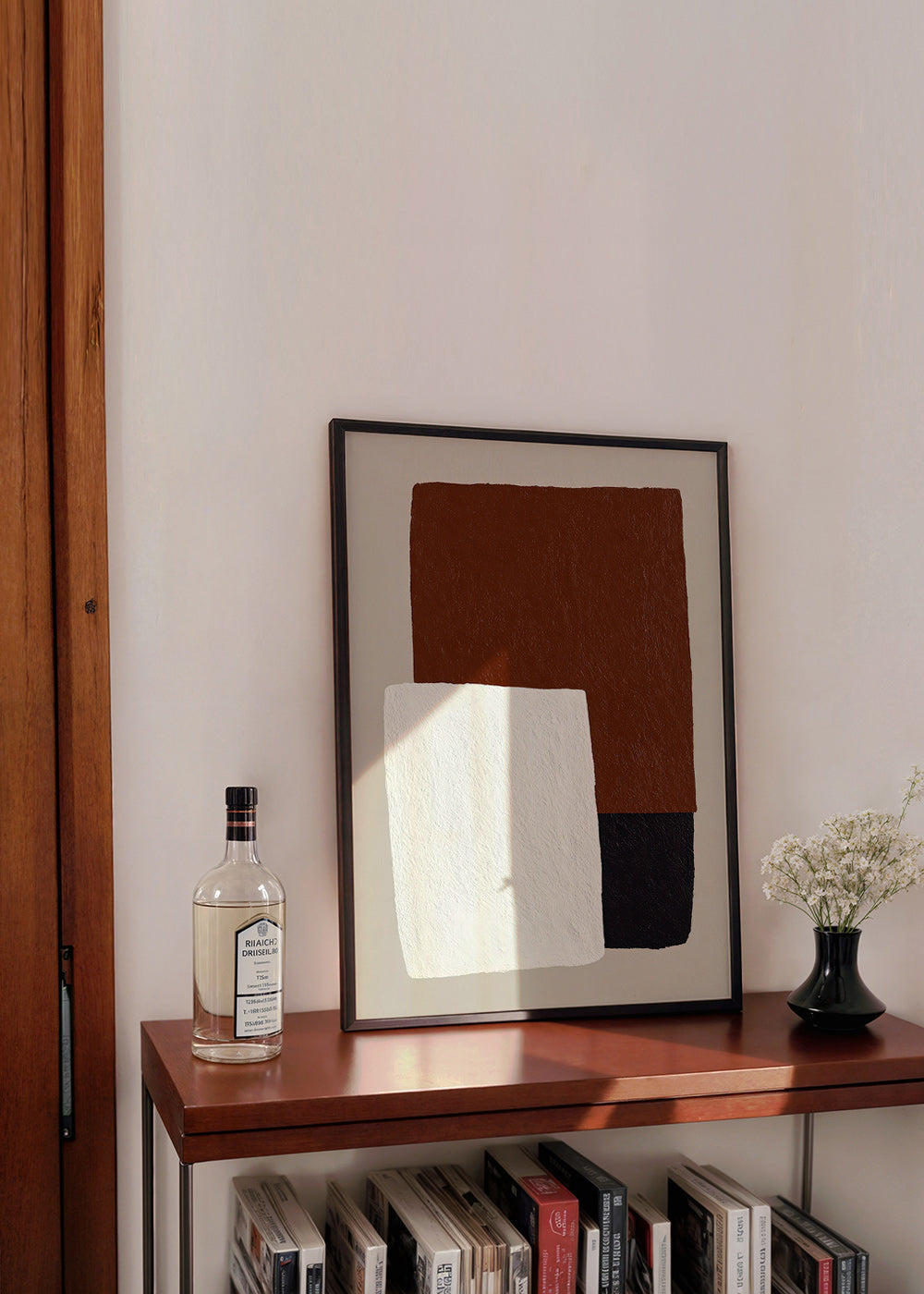 Cuadro minimalista con bloques texturados marrón – Product3