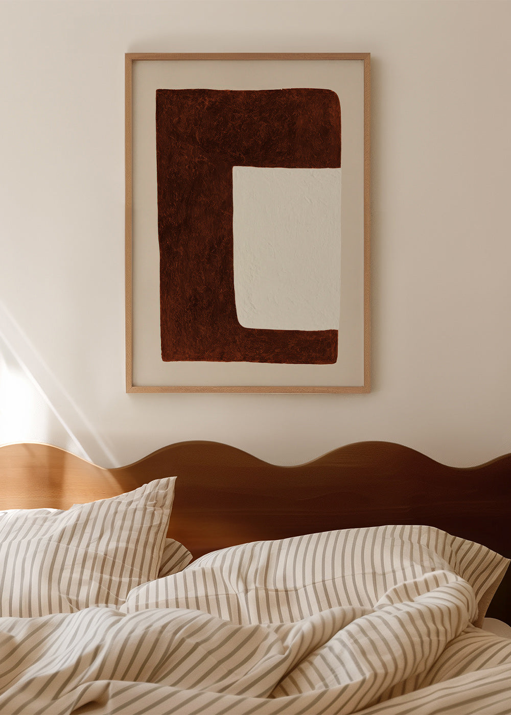 Cuadro abstracto: Forma chocolate minimal – Product1