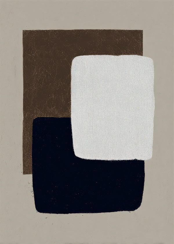 Cuadro abstracto rectángulos superpuestos
