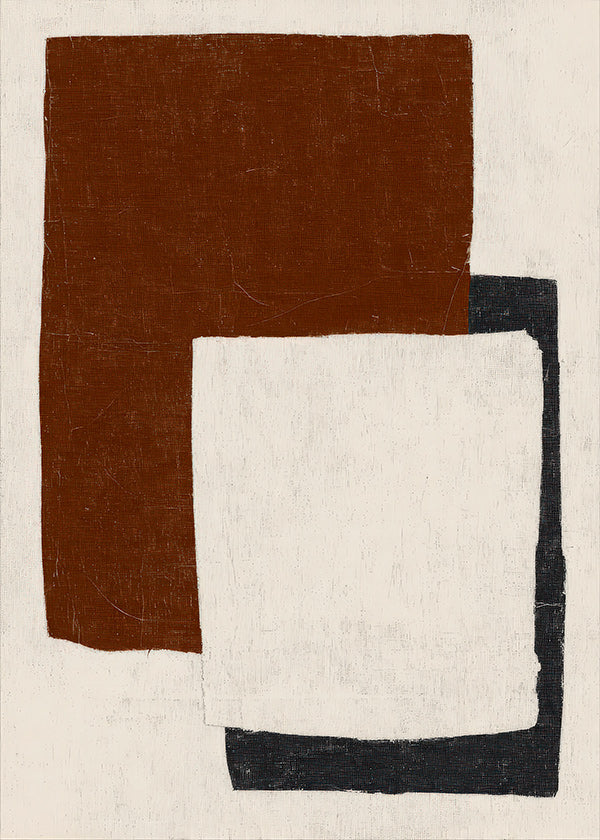 Cuadro abstracto con bloques Rust