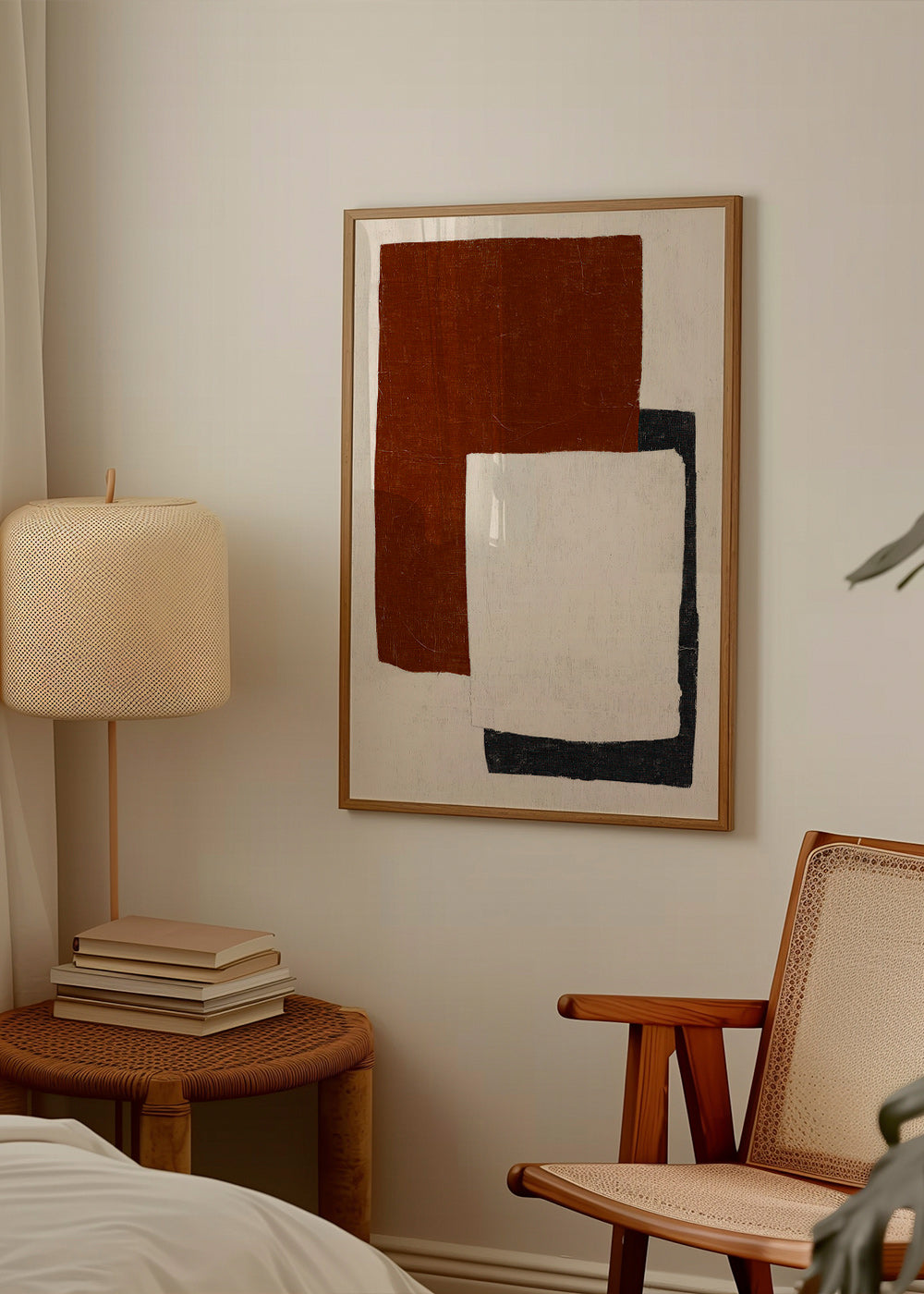 Cuadro abstracto con bloques Rust – Product1
