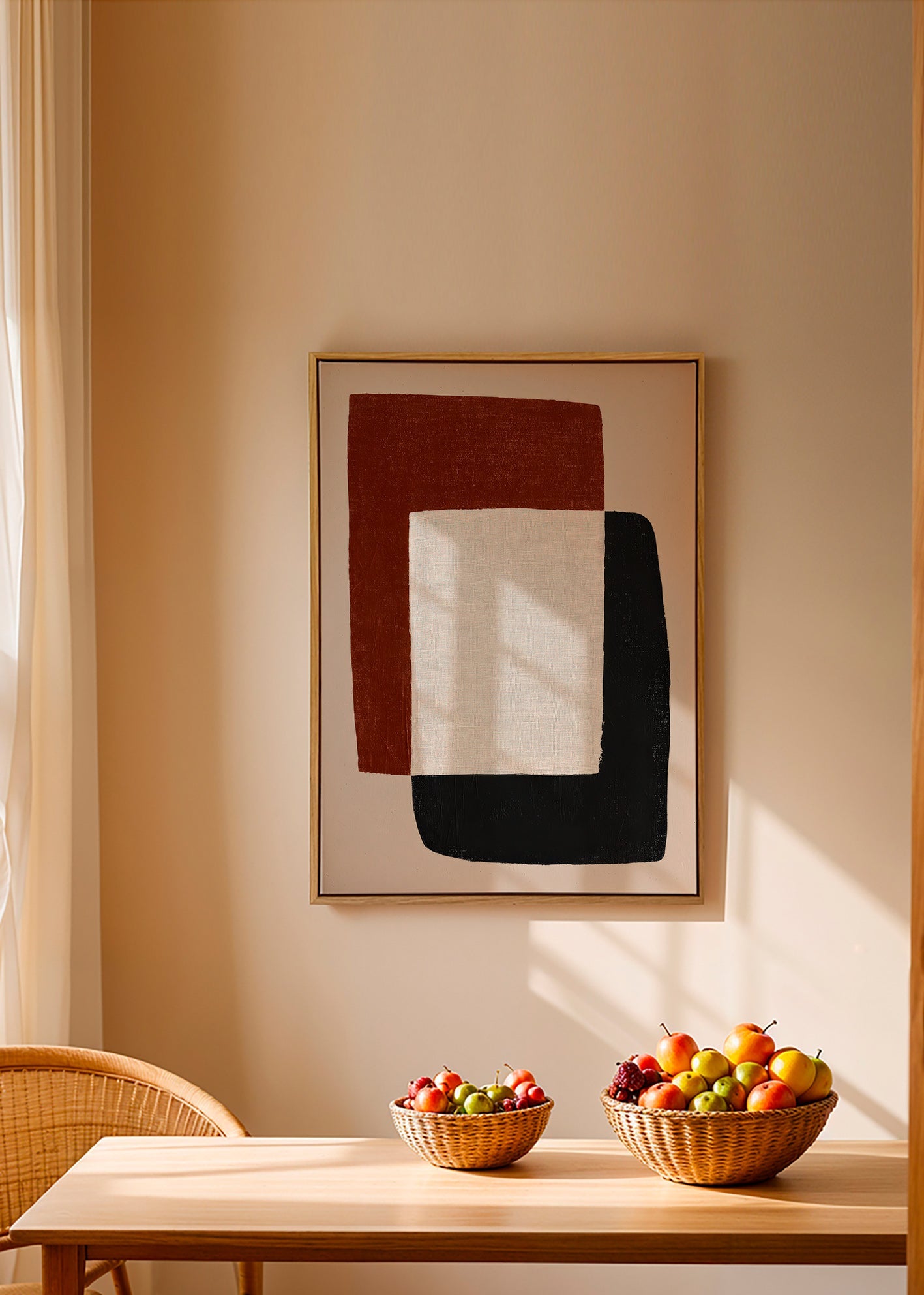 Cuadro minimalista de formas superpuestas – Canvas2