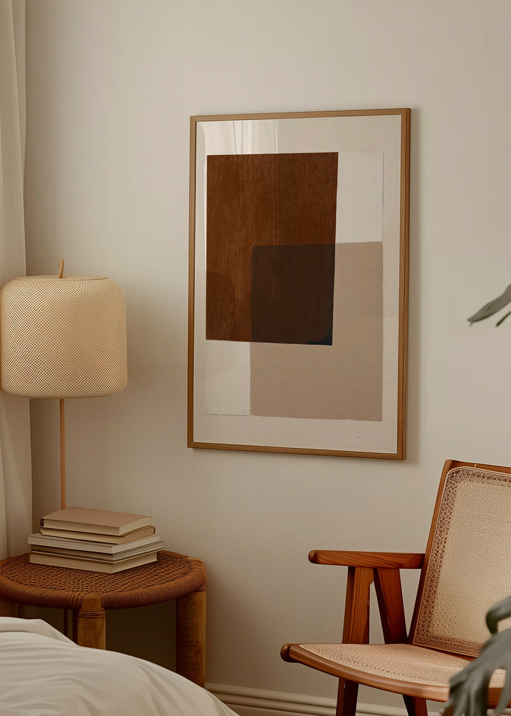 Cuadro minimalista con formas terrosas superpuestas – Product2