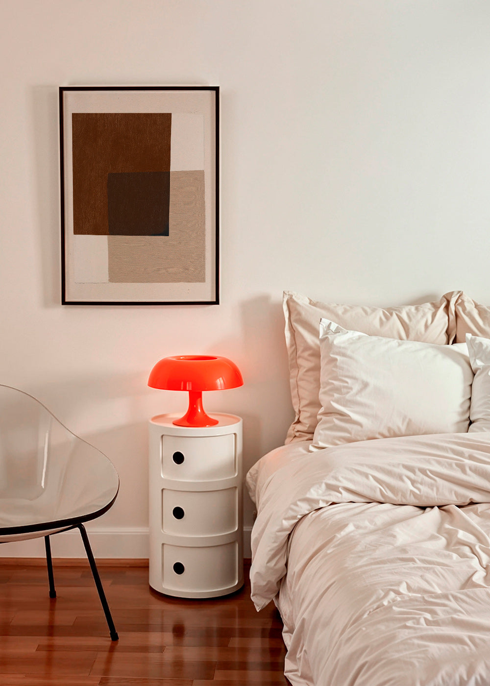 Cuadro minimalista con formas terrosas superpuestas – Product3
