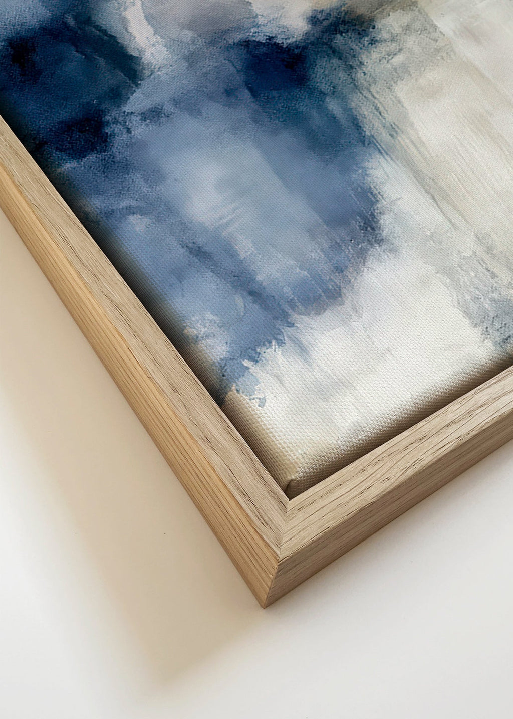 Cuadro abstracto Neblina azul – Canvas detail