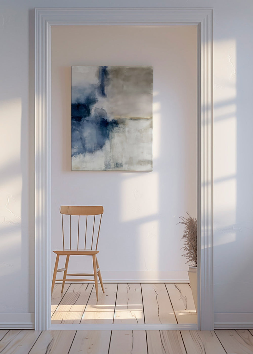 Cuadro abstracto Neblina azul – Canvas
