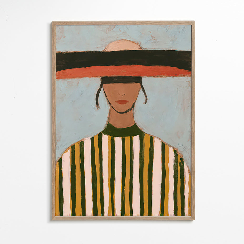 Ilustración de figura con sombrero ancho – Oak Frame
