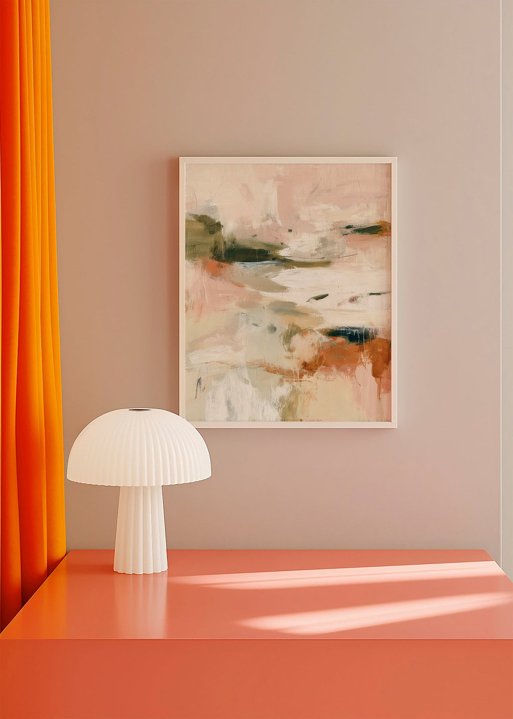 Cuadro de paisaje: abstracción en tonos tierra – Product2