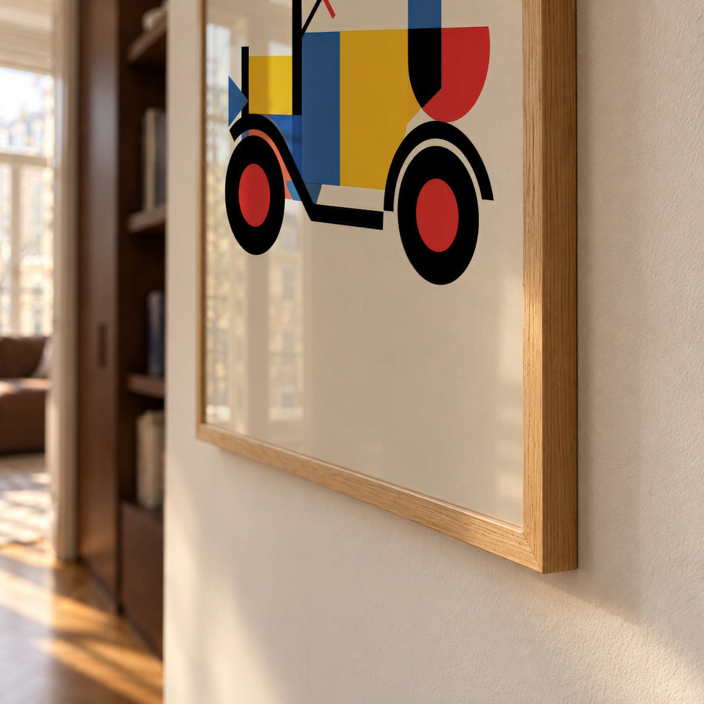 Bauhaus Ride - Framed poster detail
