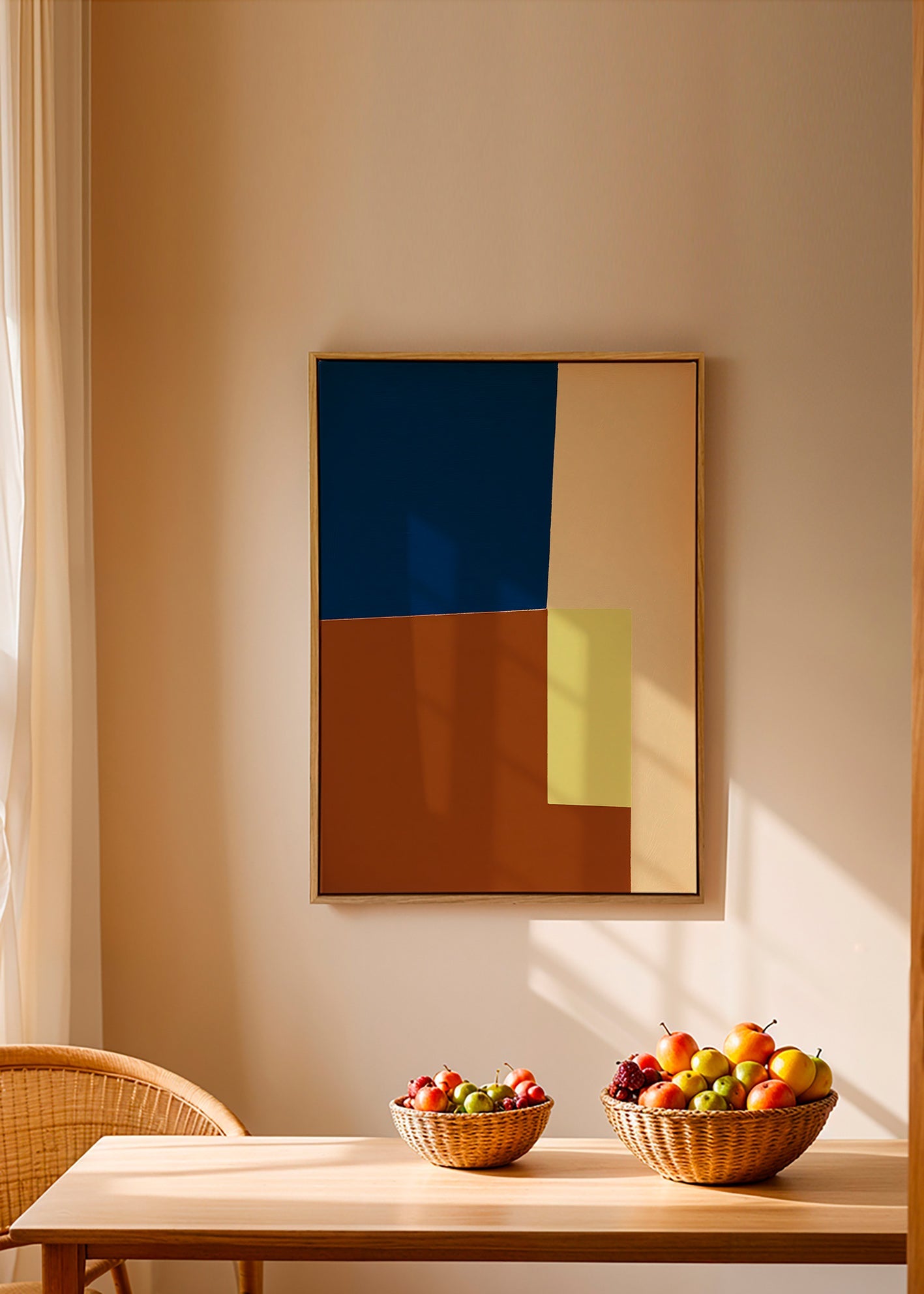 Cuadro geométrico con bloques de color – Canvas1