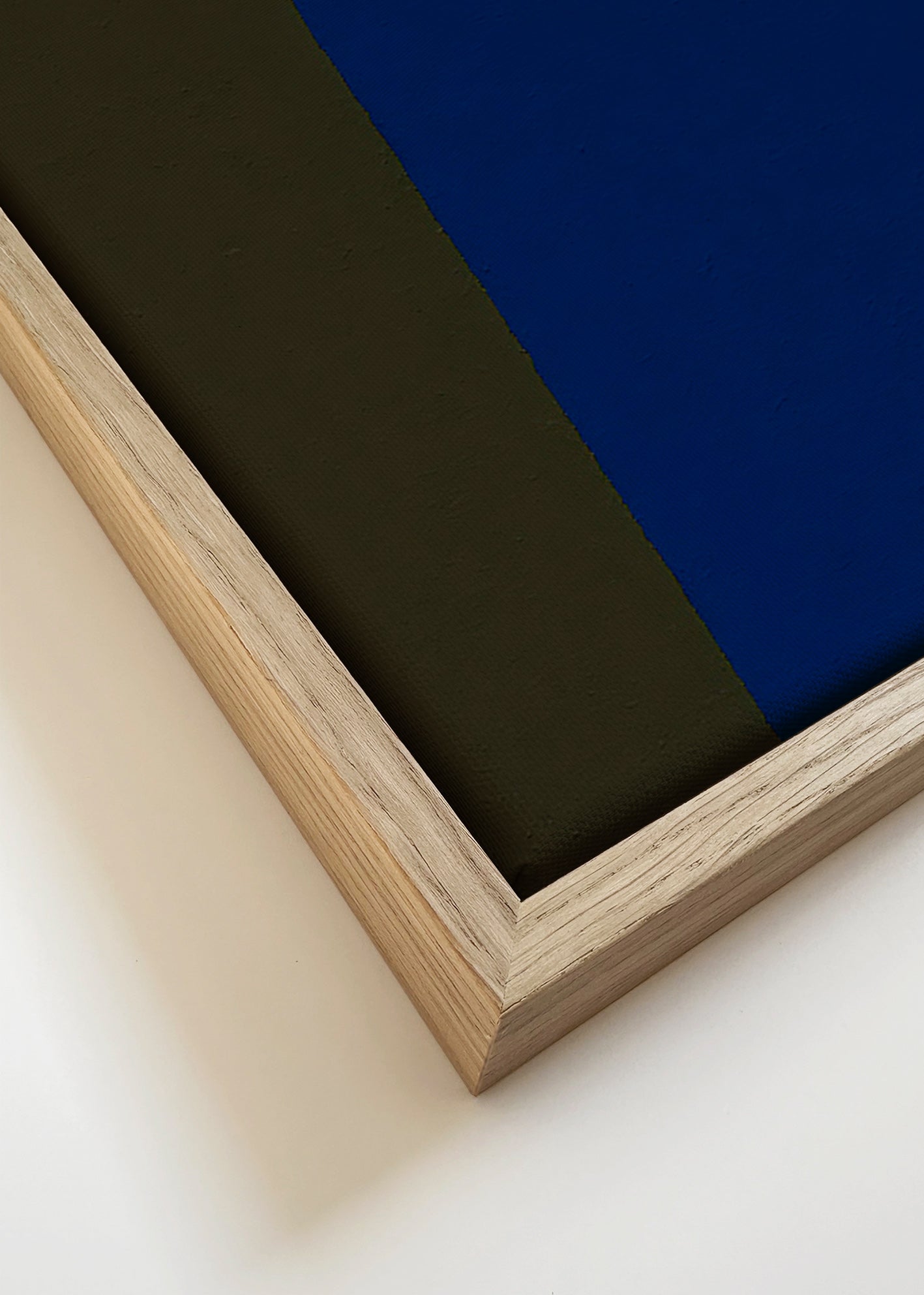 Cuadro geométrico con bloques verticales – Canvas detail
