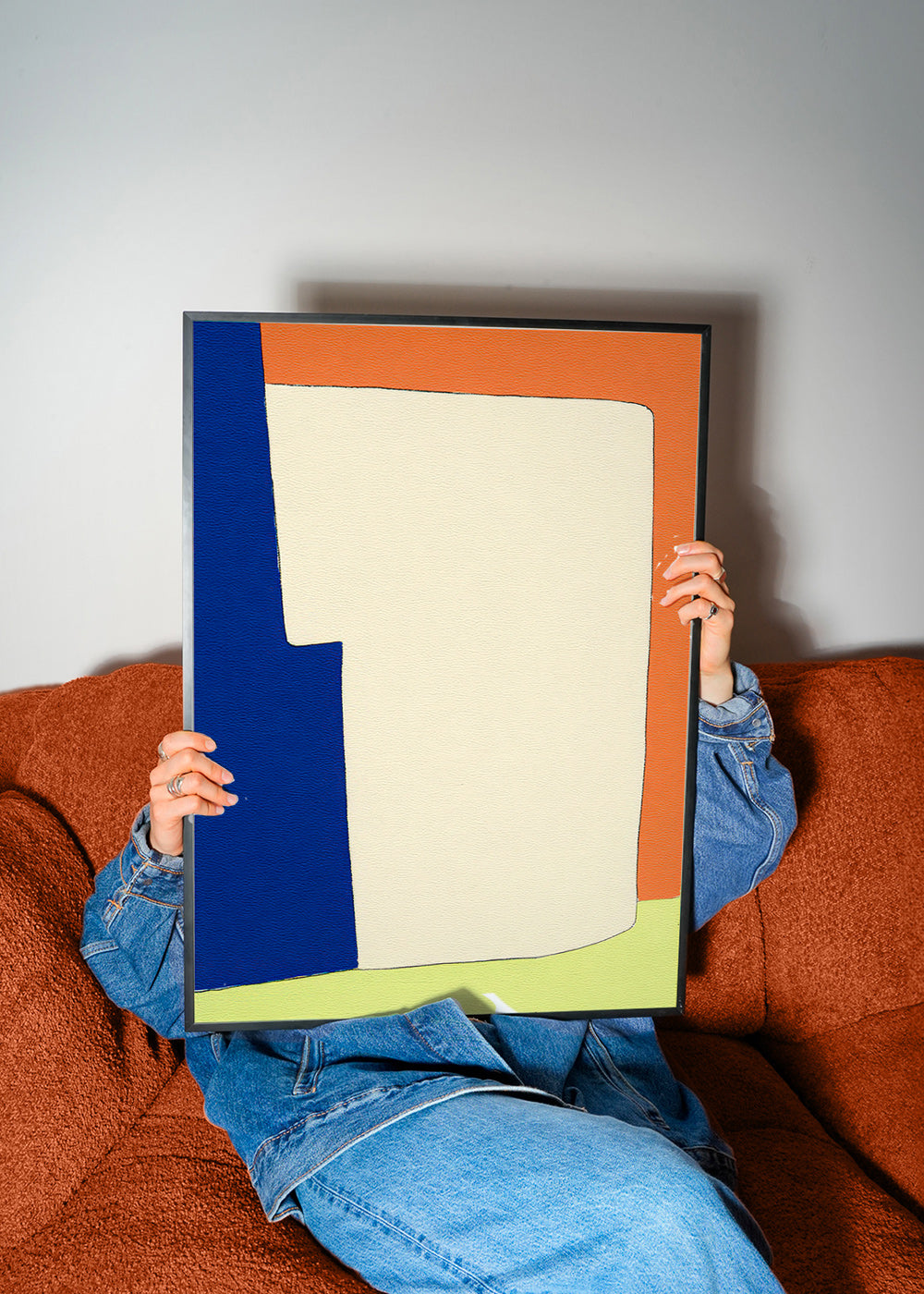 Cuadro abstracto de formas blandas y bloques de color – Product1