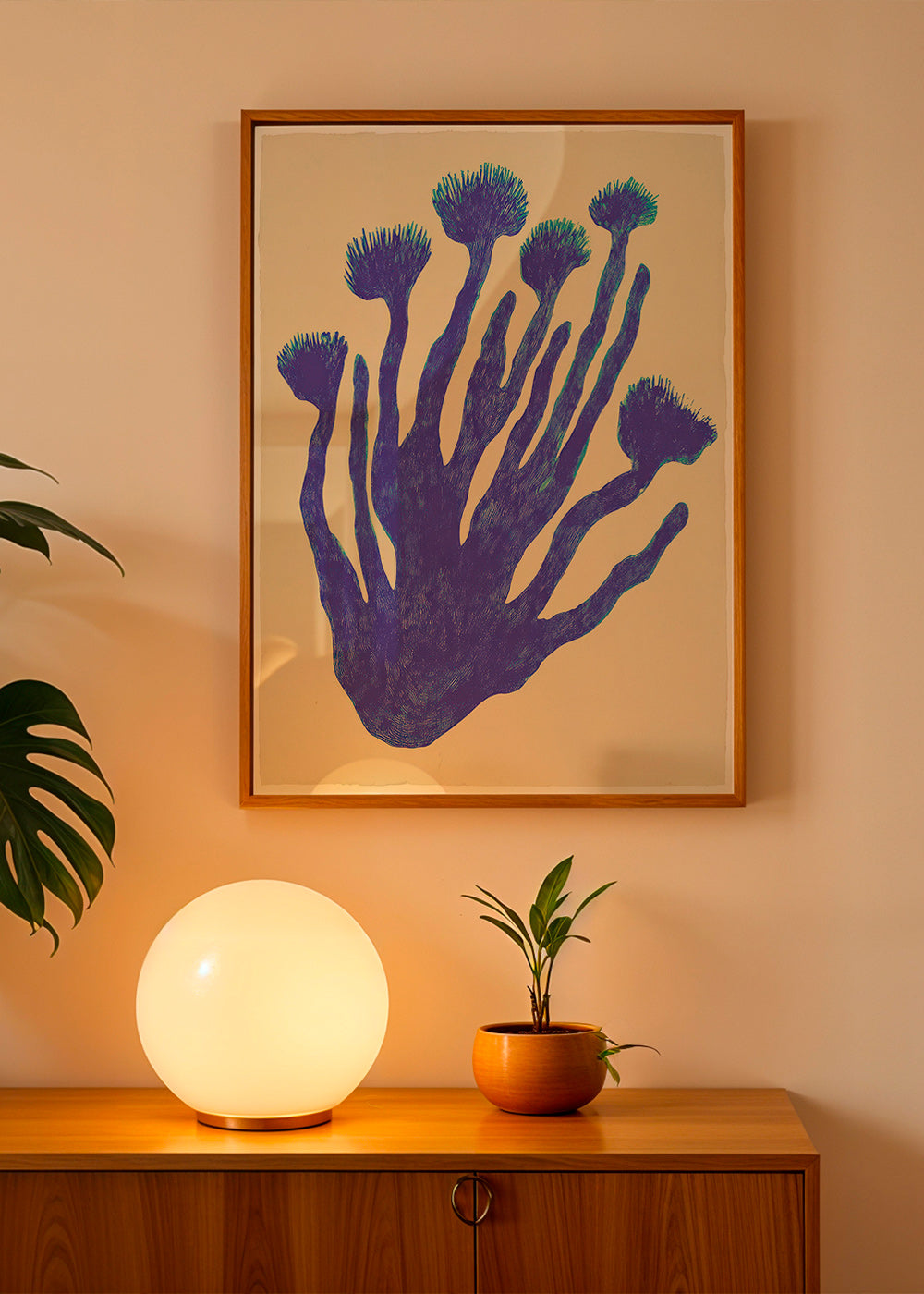 Lámina botánica Indigo Coral – Product2