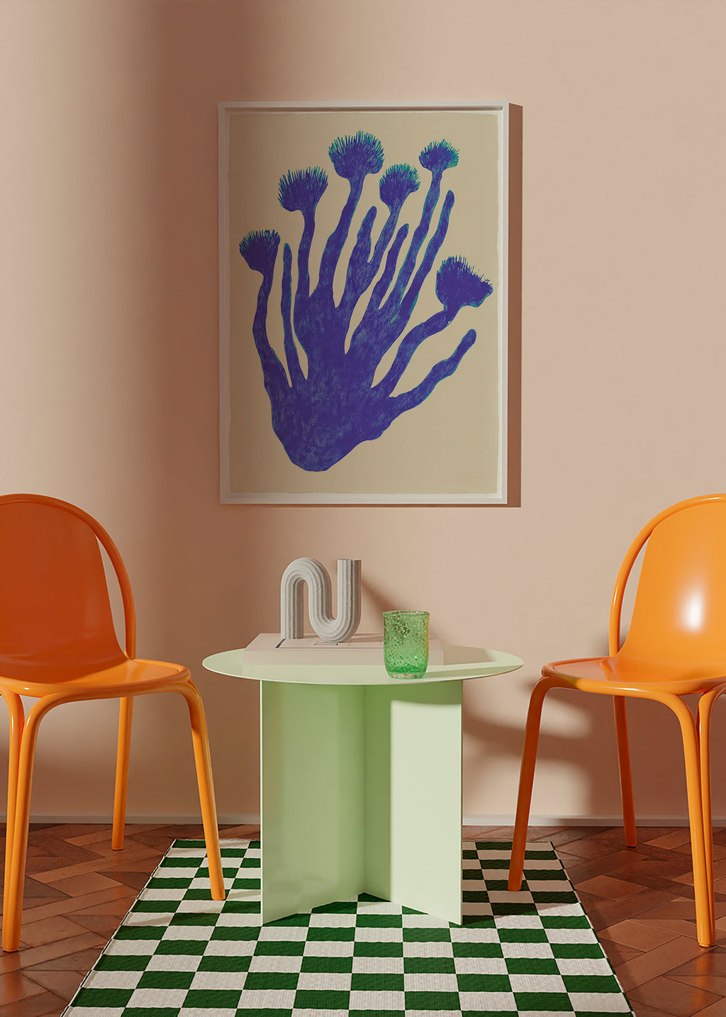 Lámina botánica Indigo Coral – Product3