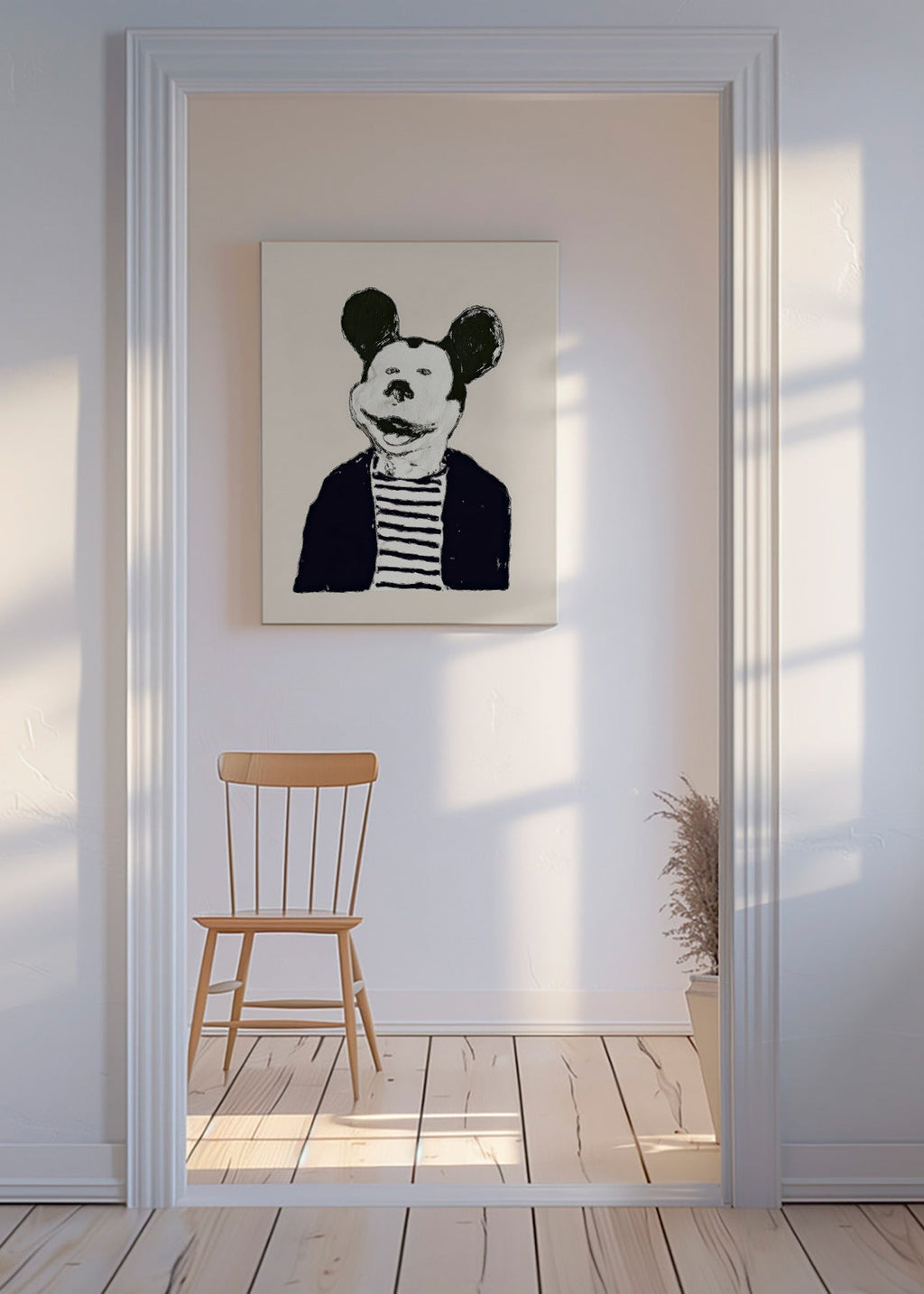Cuadro animal con ratón caballero – Canvas