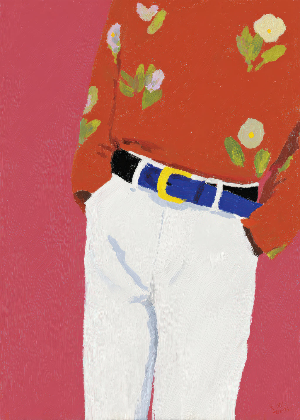 Floral Shirt - Unframed art print