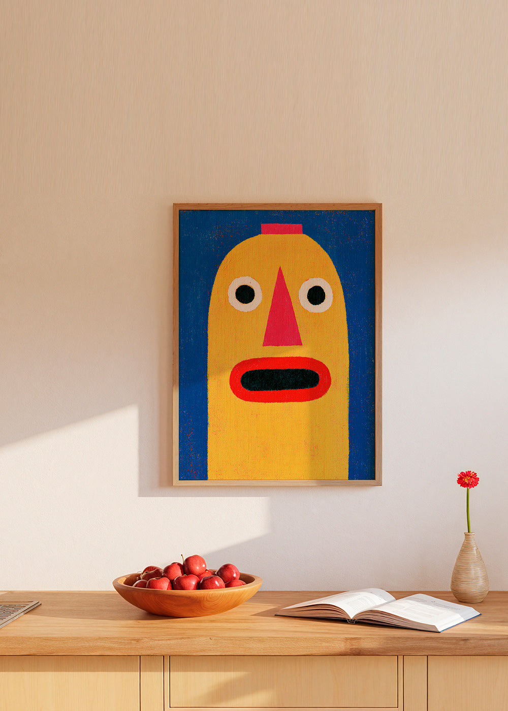 Ilustración máscara amarilla estilo pop – Product2
