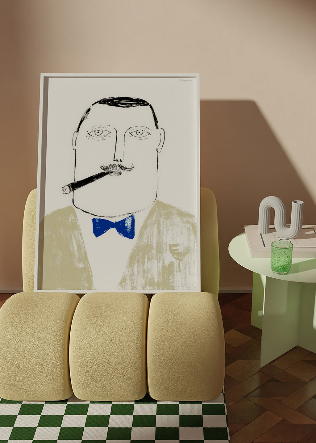Ilustración de caballero con puro – Product2
