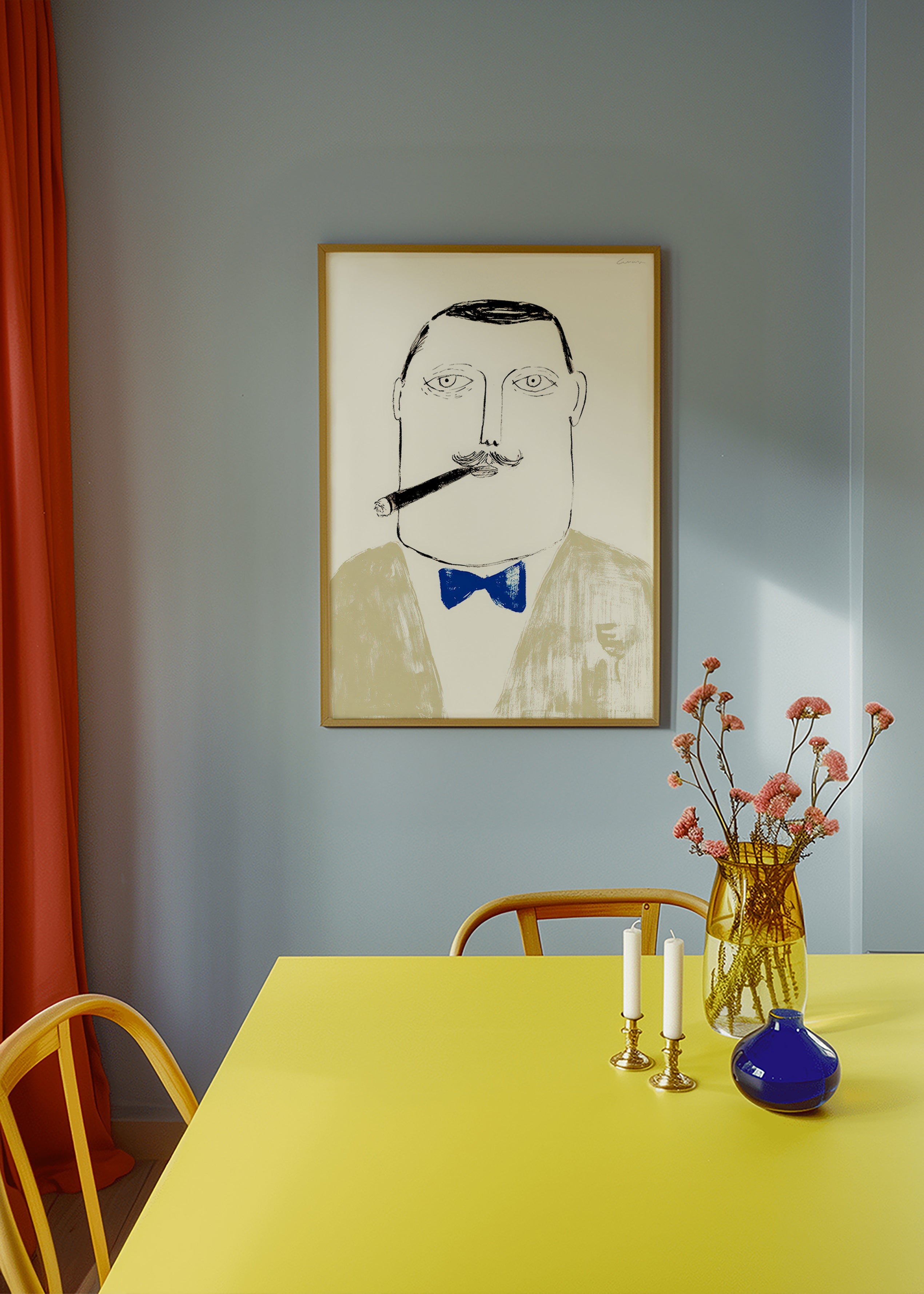 Ilustración de caballero con puro – Product3