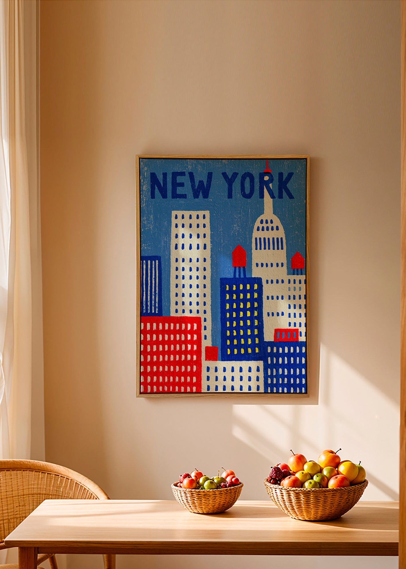 Cuadro de ciudades New York ilustrado – Canvas1