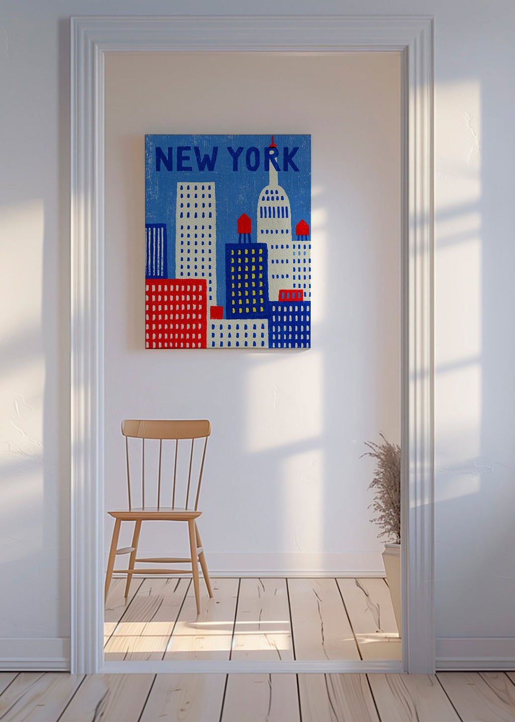 Cuadro de ciudades New York ilustrado – Canvas