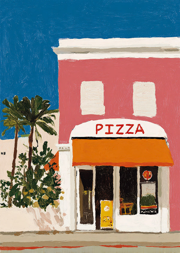 Cuadro de cocina fachada de pizzería