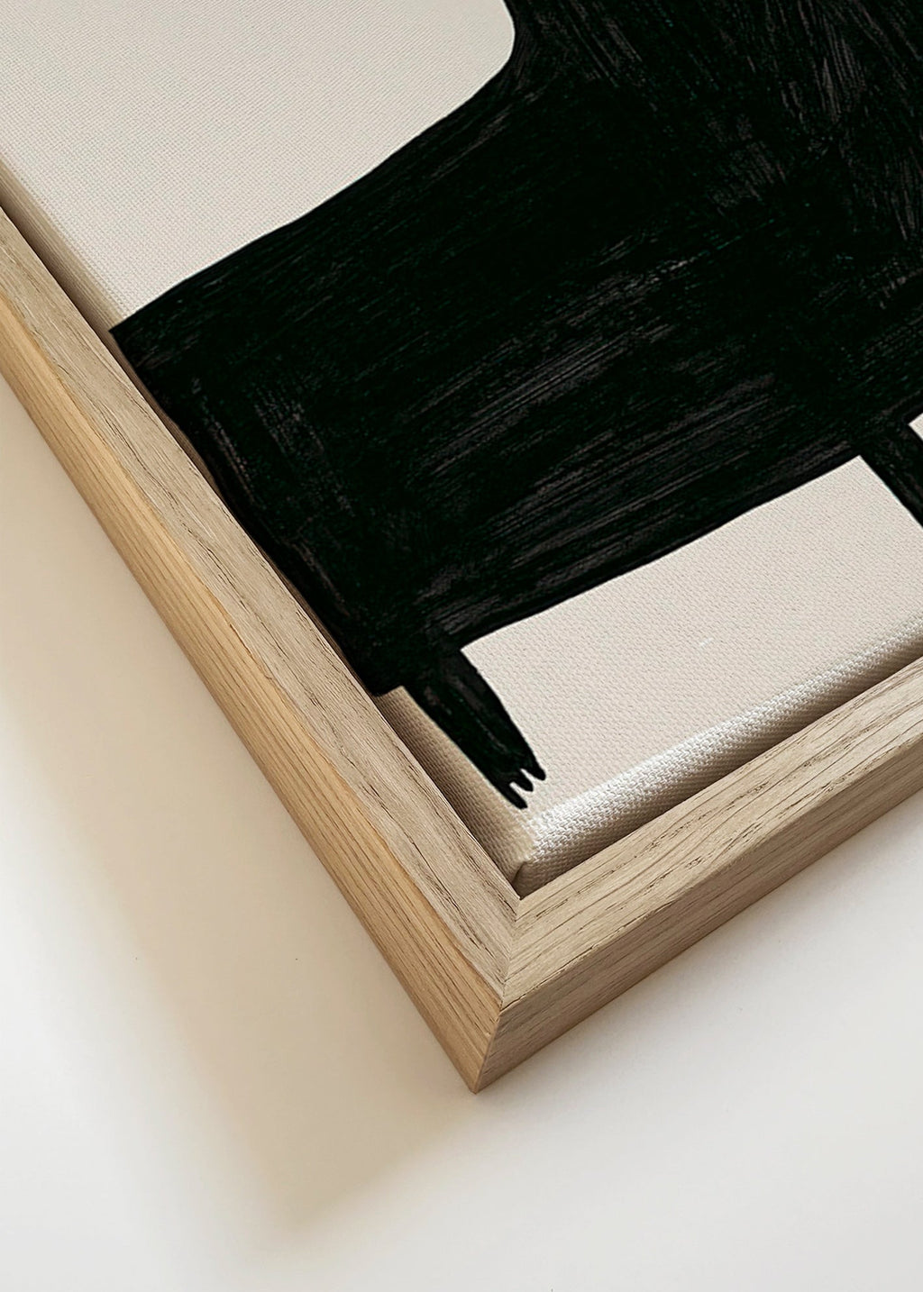 Cuadro perro negro estilizado de perfil – Canvas detail
