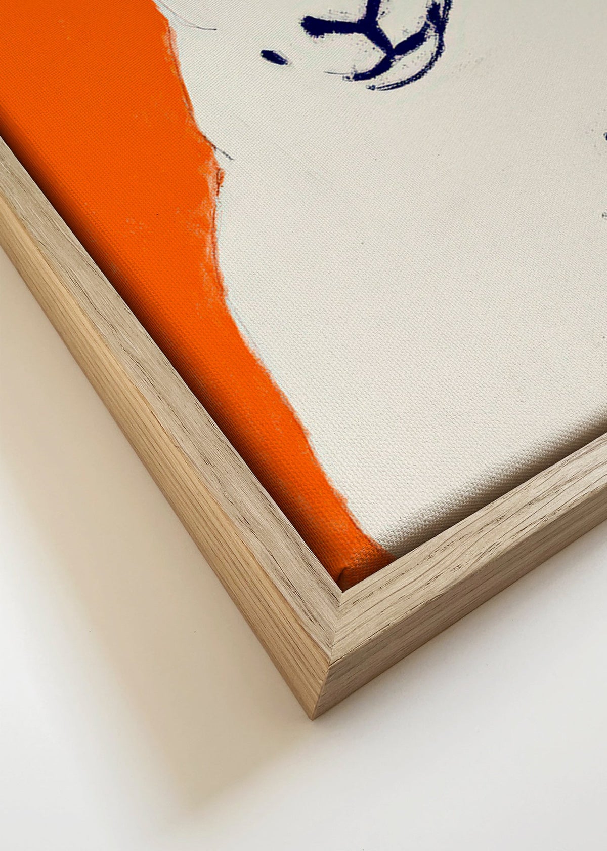 Cuadro oveja blanca minimalista – Canvas detail