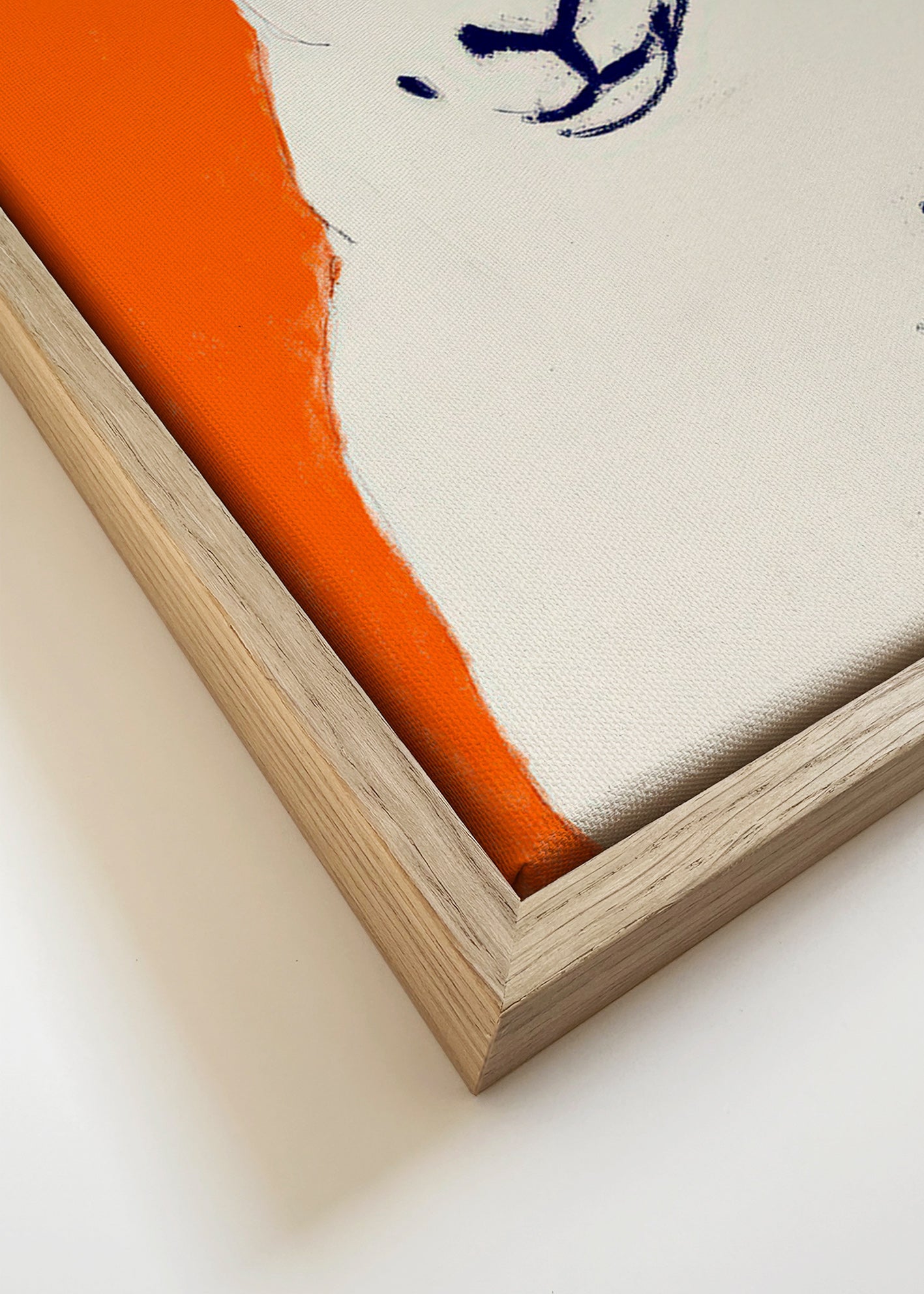 Cuadro oveja blanca minimalista – Canvas detail
