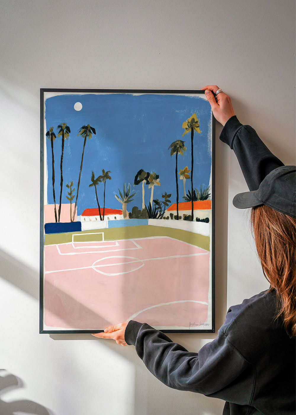 Cuadro deportivo con campo y palmeras – Product3