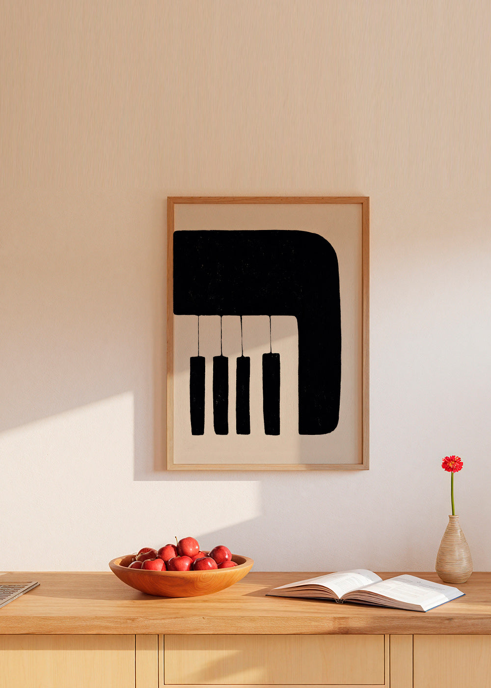 Cuadro minimalista de teclas de piano – Product3