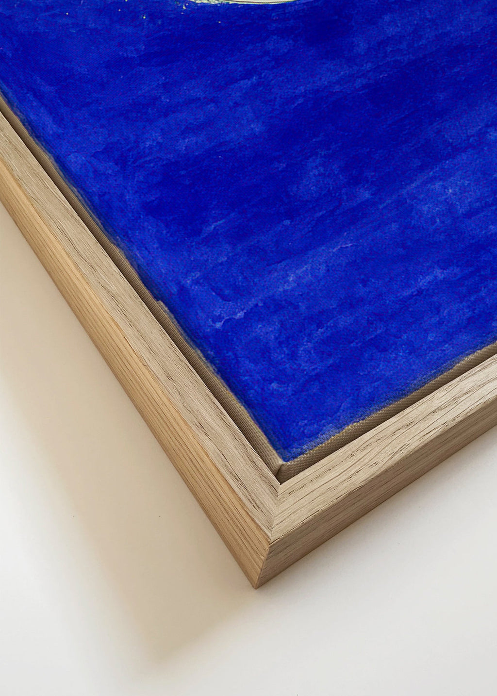 Cuadro deportivo: surfista en ola azul intensa – Canvas detail