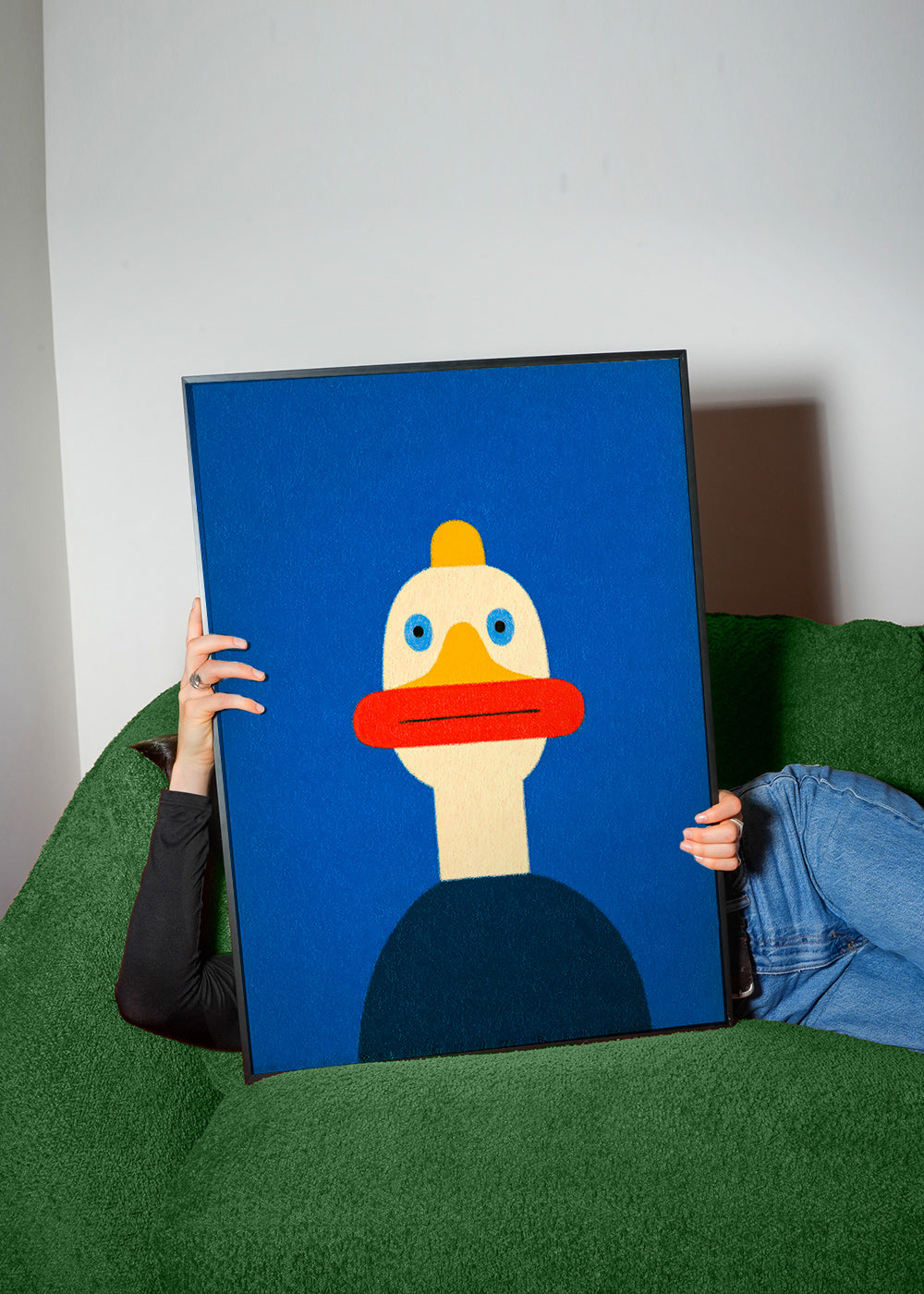 Cuadro pato azul ilustrado – Product1