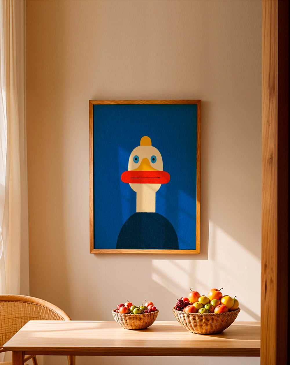 Cuadro pato azul ilustrado – Product2