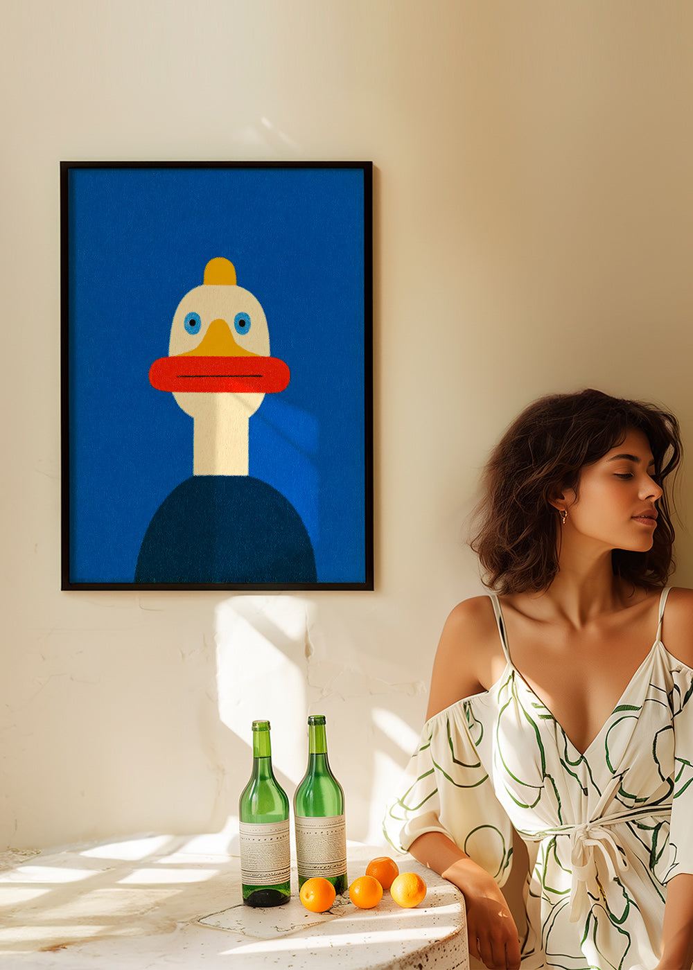 Cuadro pato azul ilustrado – Product3