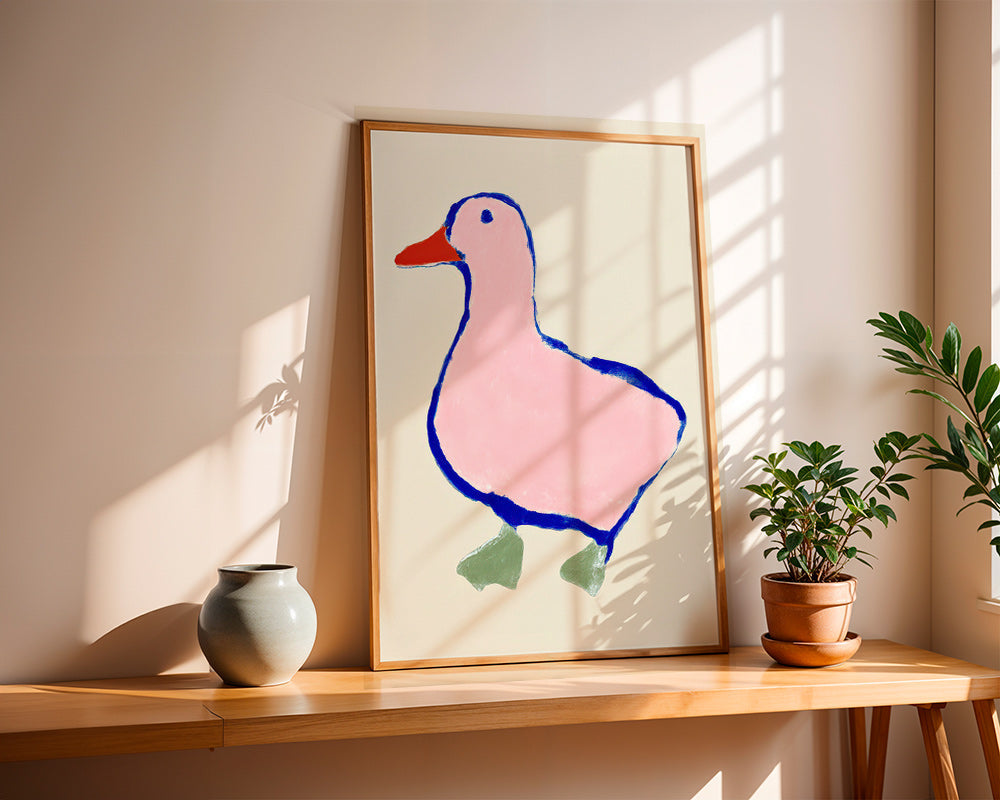 Lámina infantil: pato rosa sencillo – Product2