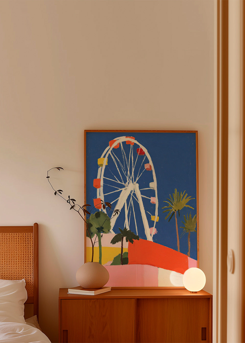 Cuadro de ciudades con noria colorida – Product2