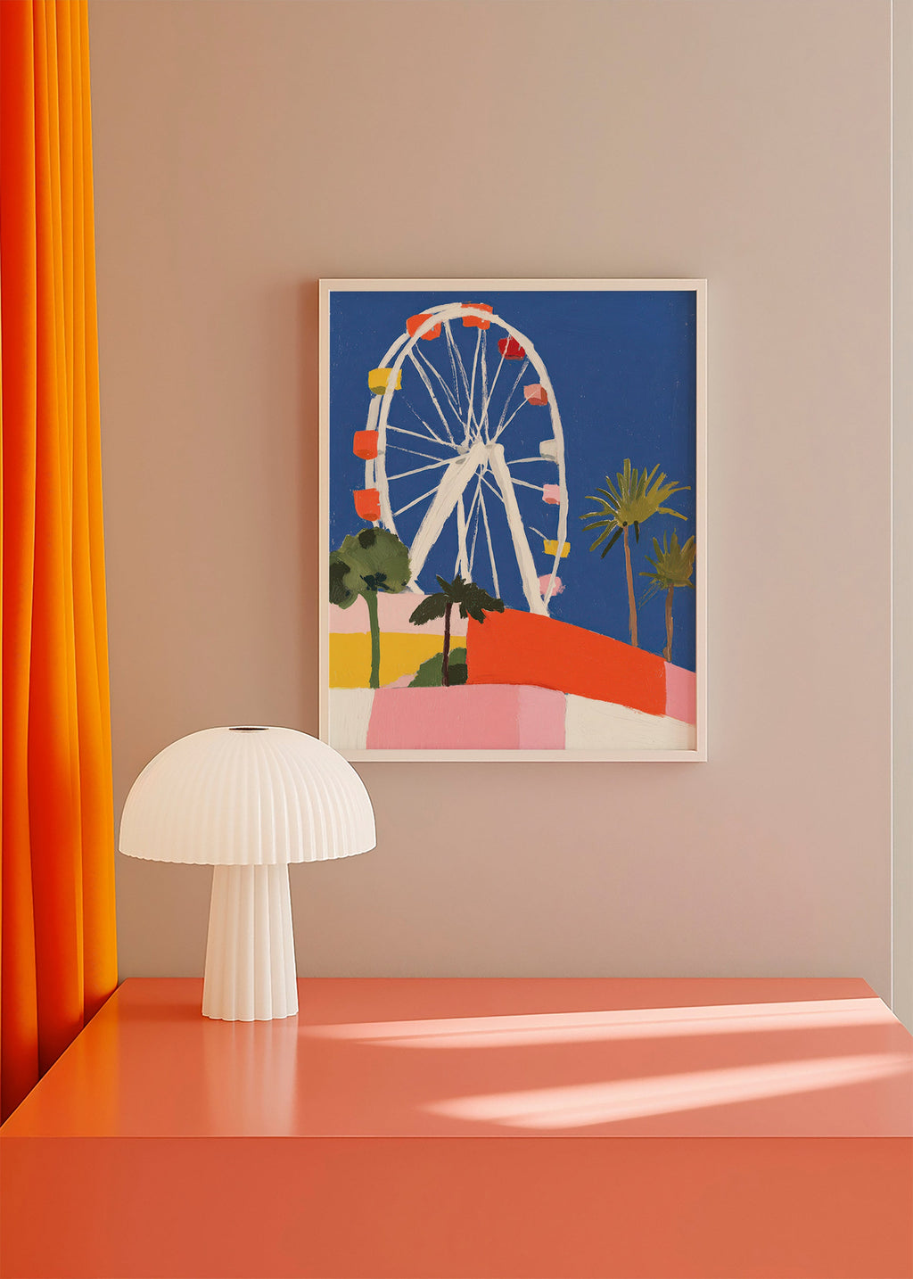 Cuadro de ciudades con noria colorida – Product3
