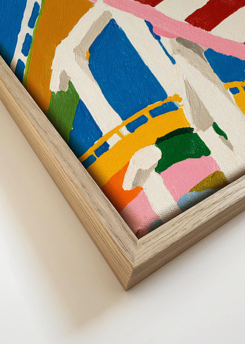 Ilustración de montaña rusa en colores – Canvas detail