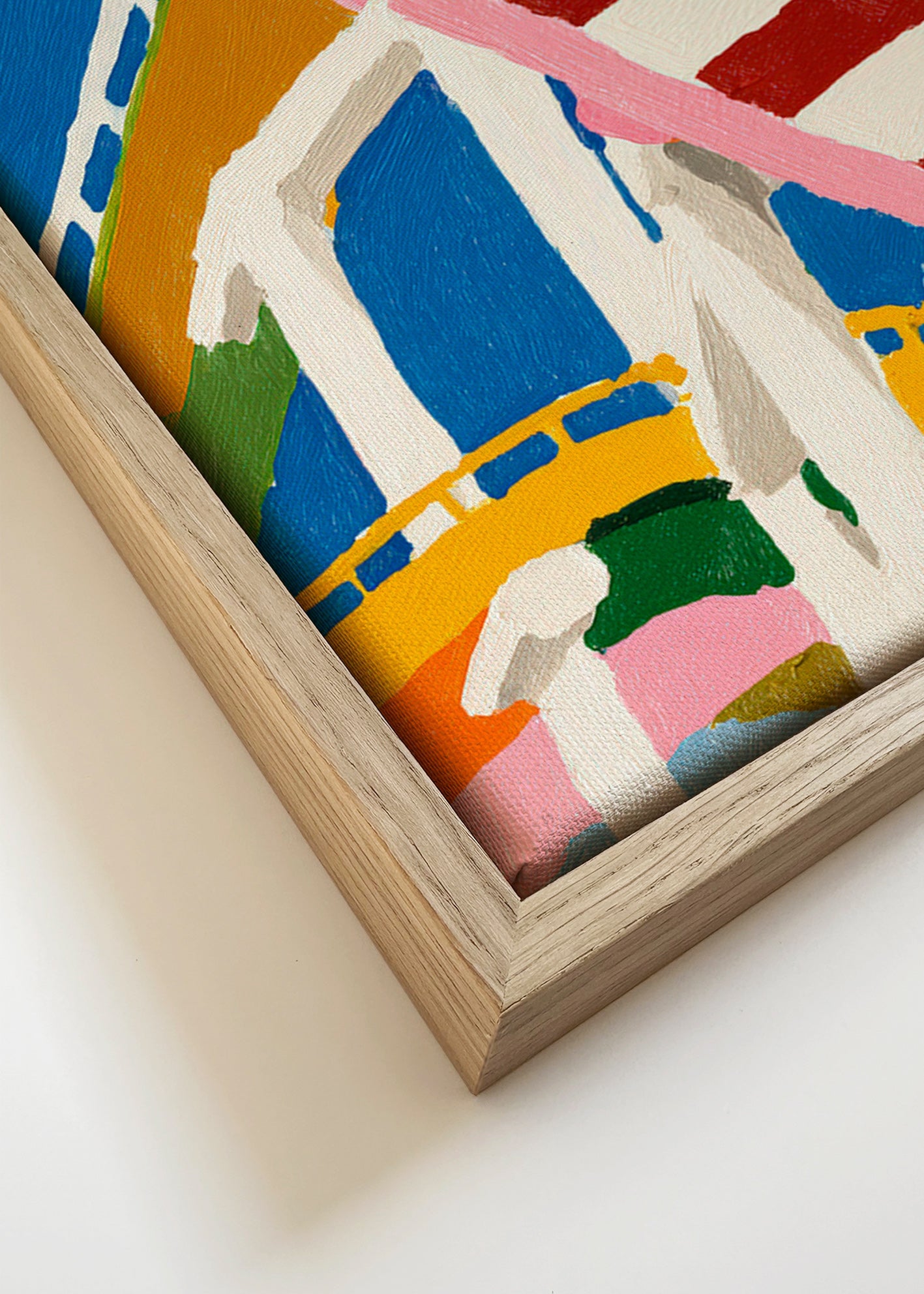 Ilustración de montaña rusa en colores – Canvas detail
