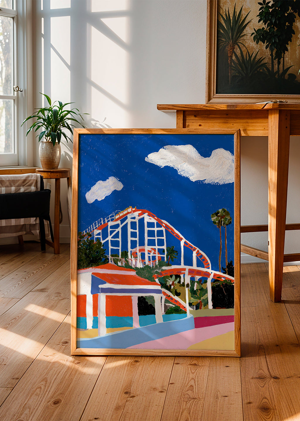 Ilustración de parque de atracciones colorida – Product3