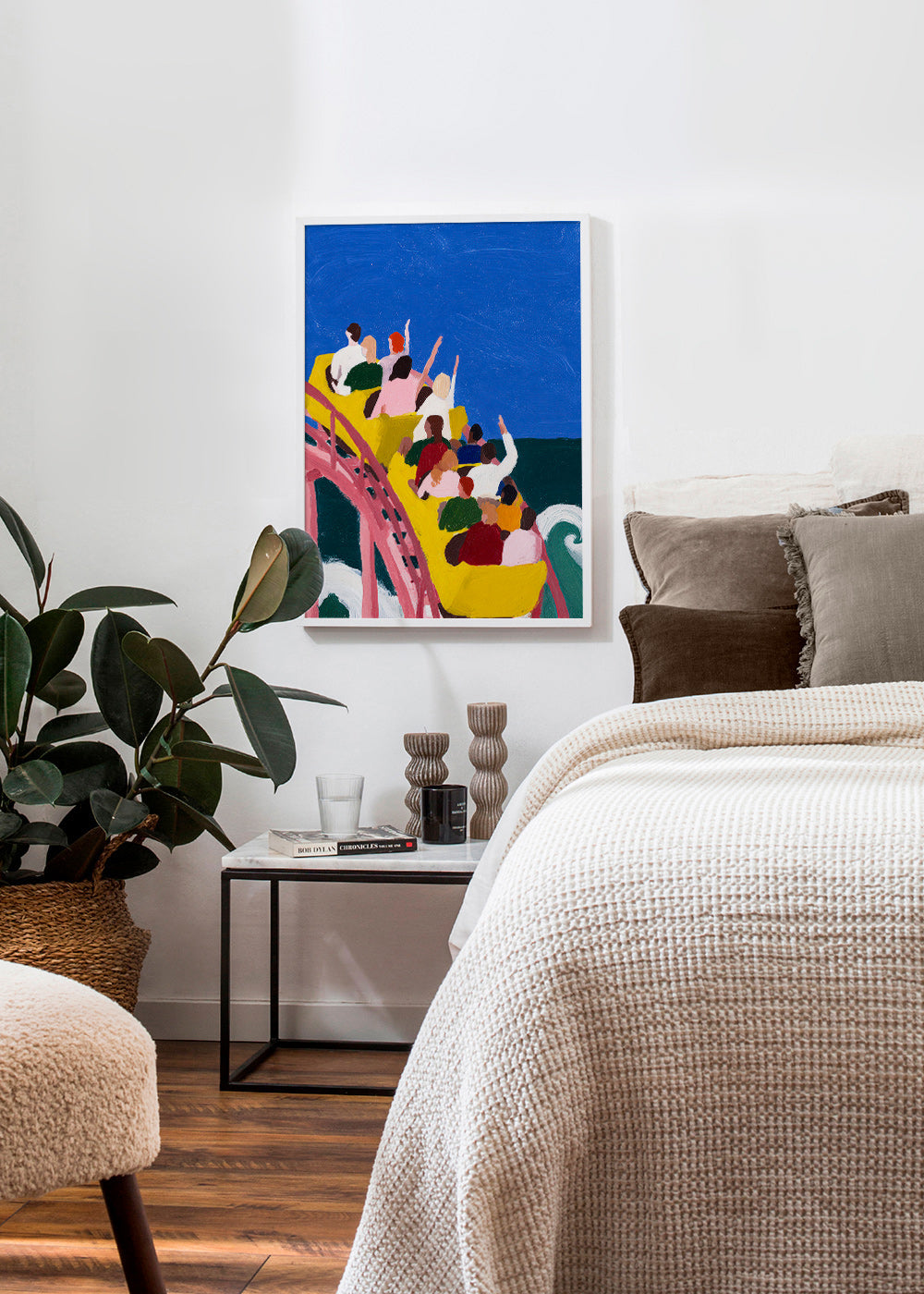 Ilustración de montaña rusa junto al mar – Product3