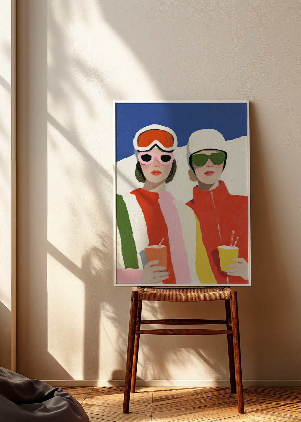 Ilustración de après-ski con dos figuras – Product3