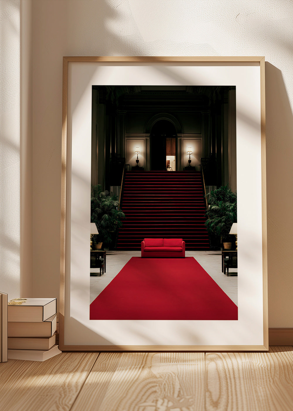 Fotografía de escalera con alfombra roja – Product3